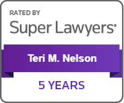 Rated by Super Lawyers | Teri M. Nelson | 5 Years