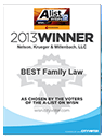 Winner, A-List Best Family Law, As chosen by the voters of the A-List, 2013