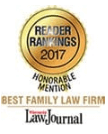 Honorable Mention, Best Family Law Firm, Wisconsin Law Journal Reader Rankings 2017