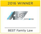 Winner, A-List Best Family Law, As chosen by the voters of the A-List, 2016