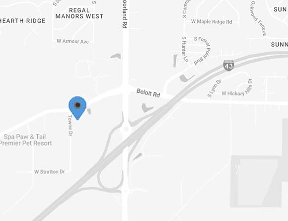 Waukesha office map